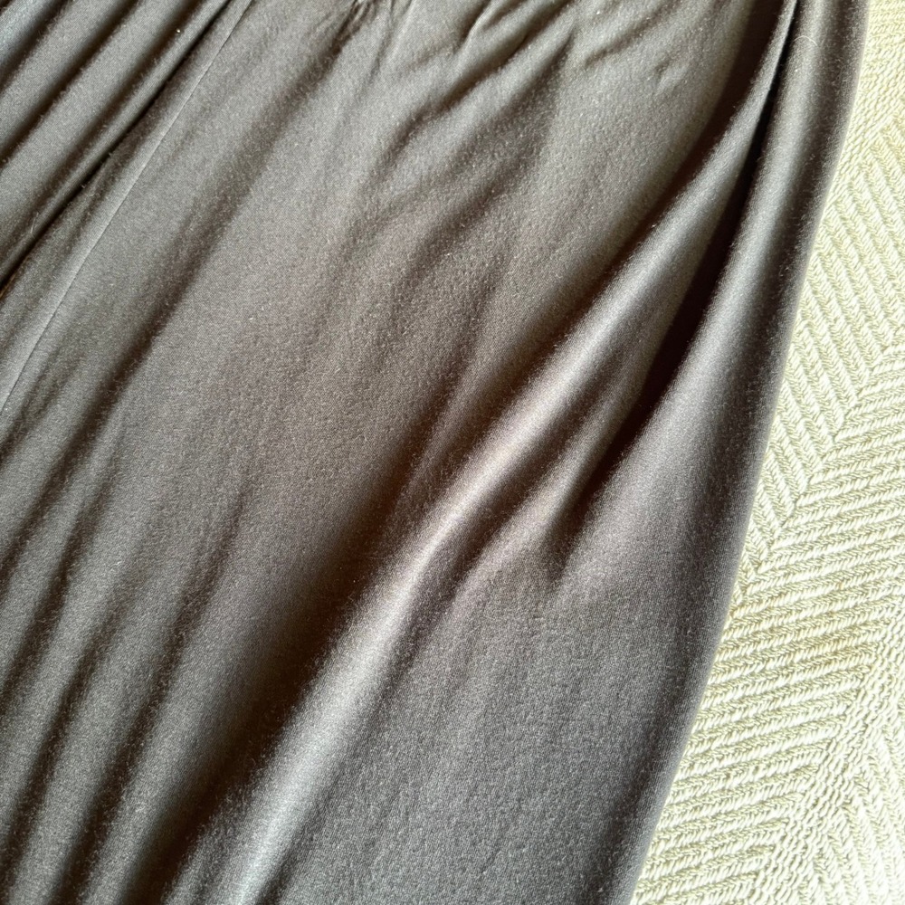 Athleta Studio Wide Leg Modal Pants Black High Rise Yoga Lounge Medium - Picture 6 of 12